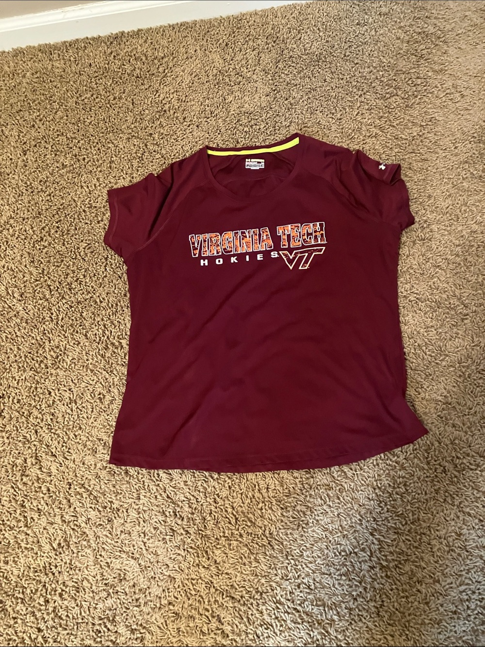 Under Armour Maroon Virginia Tech Hokies Short-Sleeve Tee